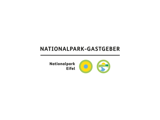 A holiday apartment in Schleiden-Gemünd at the national park National Park host logo with Eifel National Park symbols